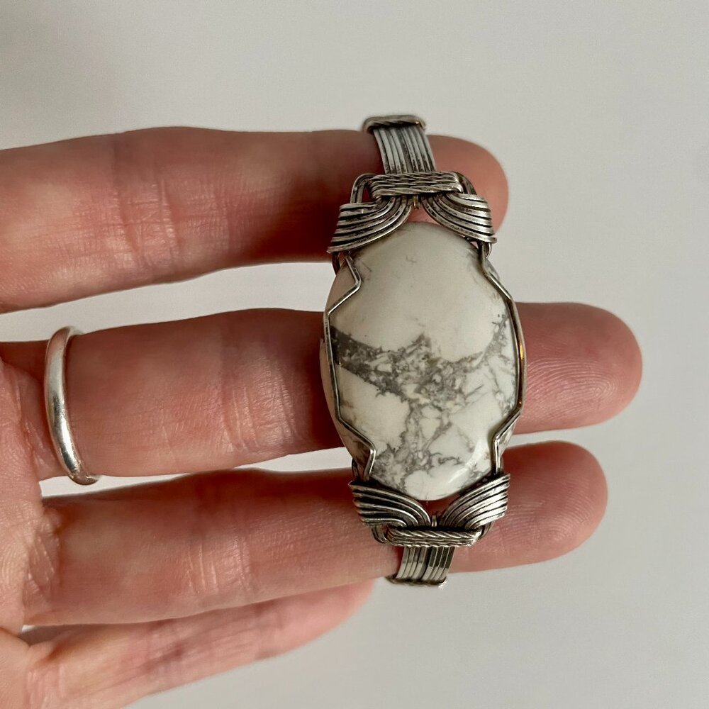Howlite Cuff Bracelet